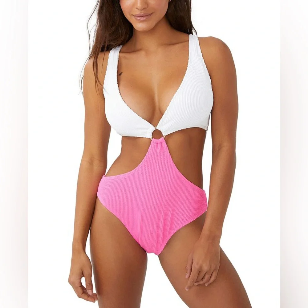 Cotton On cutout ring one piece bikini swimsuit size‎ S